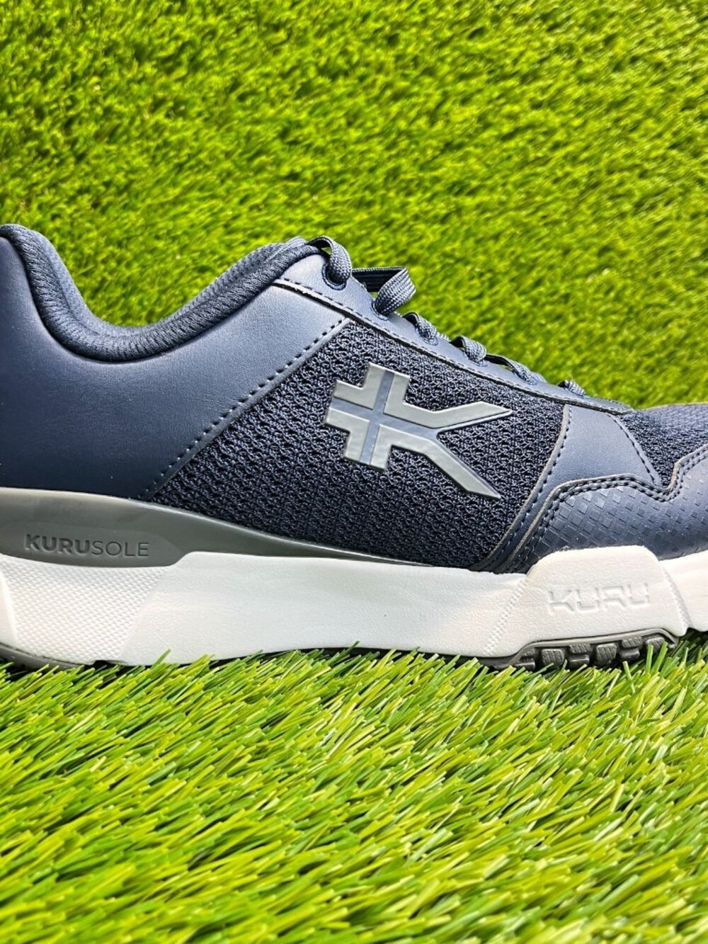 Kuru Quantum 2.0 Mens Size 7.5 Blue Black White Athletic Running Shoes Sneakers
